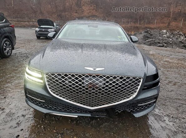 KMTGC4SD4MU045195 2021 GENESIS G80 Gray წინა ხედი