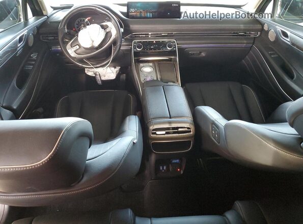 KMUHBDSB8MU047372 2021 GENESIS GV80 Blue Widok deski rozdzielczej