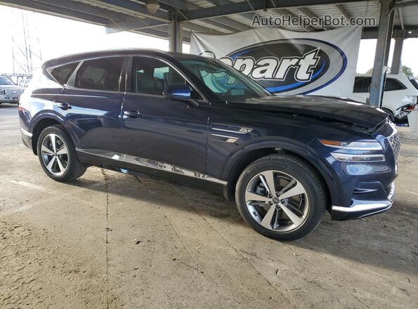 KMUHBDSB8MU047372 2021 GENESIS GV80 Blue Przód prawy