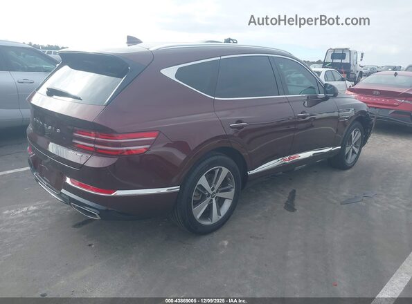 KMUHCESC5MU044005 2021 GENESIS GV80 Maroon Rear right