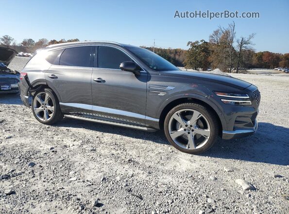 KMUHCESC7MU061596 2021 GENESIS GV80 Gray Przód prawy