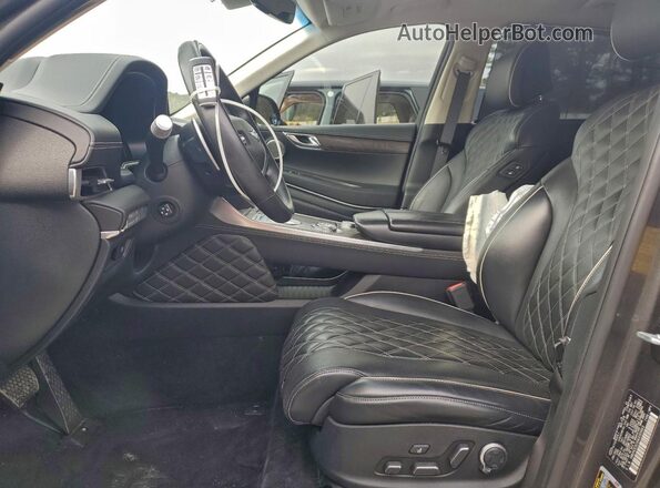KMUHCESCXNU095663 2022 GENESIS GV80 Gray Սալոնի դիմացի տեսք