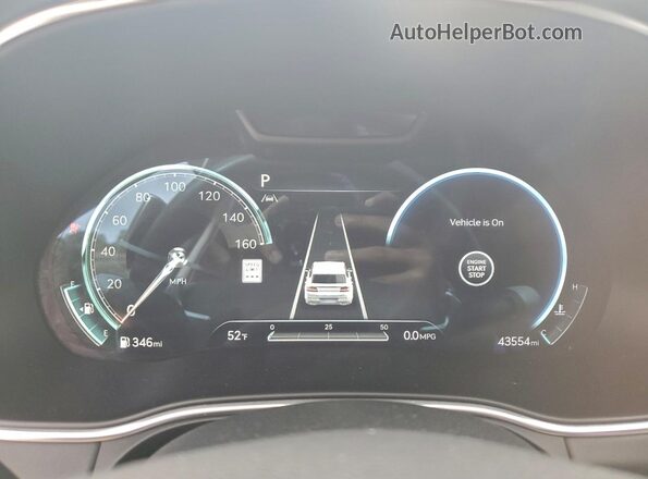 KMUHCESCXNU095663 2022 GENESIS GV80 Gray Սարքավորումների վահանակի տեսք