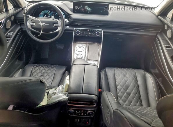 KMUHCESCXNU095663 2022 GENESIS GV80 Gray Առջևի վահանակի տեսք