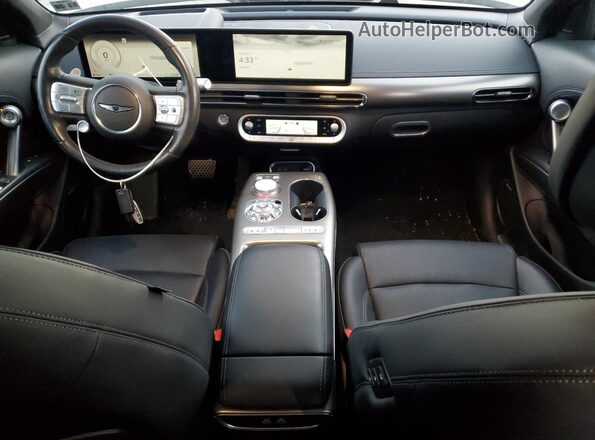 KMUKCDTC1PU018780 2023 GENESIS GV60 White Dashboard view