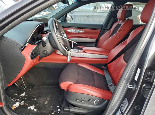 KMUMCDTC5NU014611 2022 GENESIS GV70 Gray Vista interior delantera