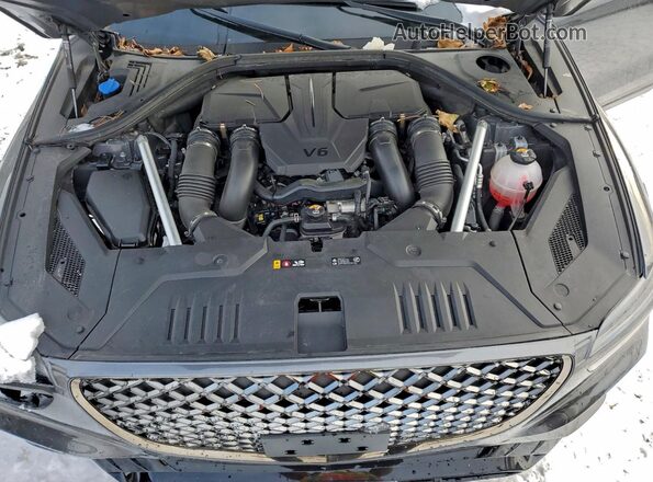 KMUMCDTC5NU014611 2022 GENESIS GV70 Gray Vista del compartimento del motor