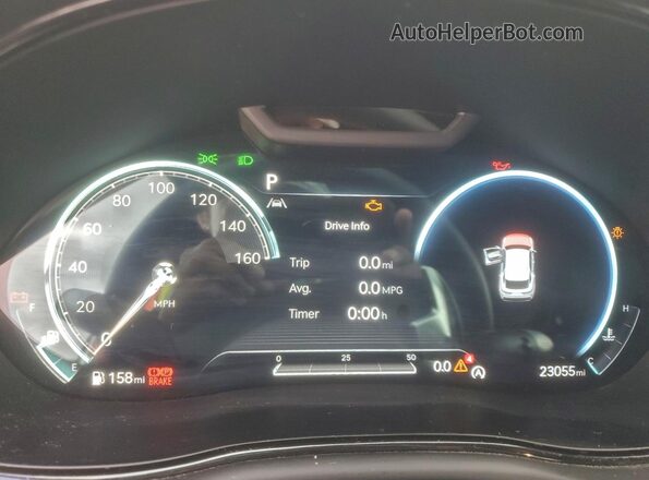 KMUMCDTC6NU031417 2022 GENESIS GV70 White Instrument cluster view