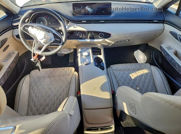 KMUMCDTC6NU071304 2022 GENESIS GV70 White Вид панелі приладів