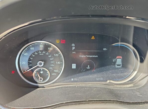 KMUMCDTC6NU071304 2022 GENESIS GV70 White Вид щитка приладів