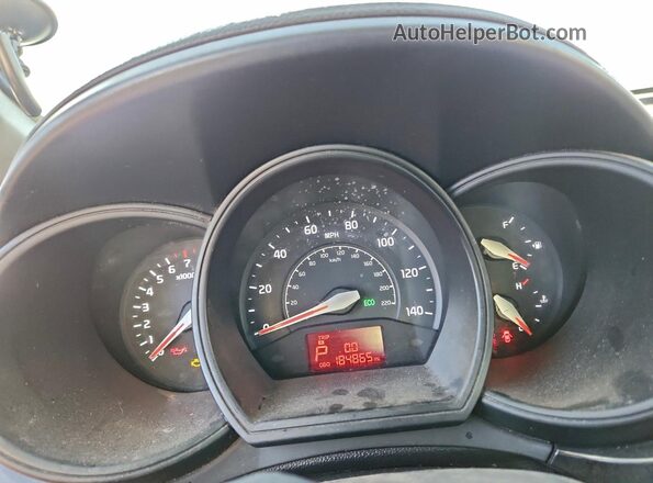 KNADM4A37G6653371 2016 KIA RIO Silver Widok zestawu wskaźników