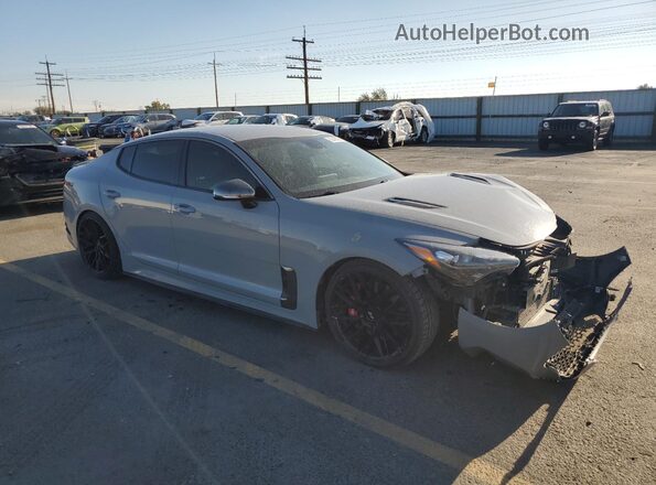 KNAE35LC9M6097358 2021 KIA STINGER Gray Delantero derecho