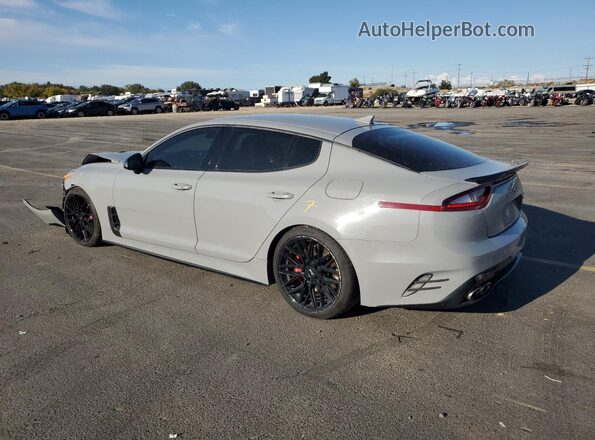 KNAE35LC9M6097358 2021 KIA STINGER Gray Trasero izquierdo