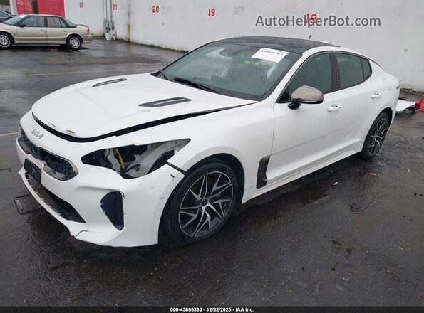 KNAE35LD4N6112813 2022 KIA STINGER White Przód lewy