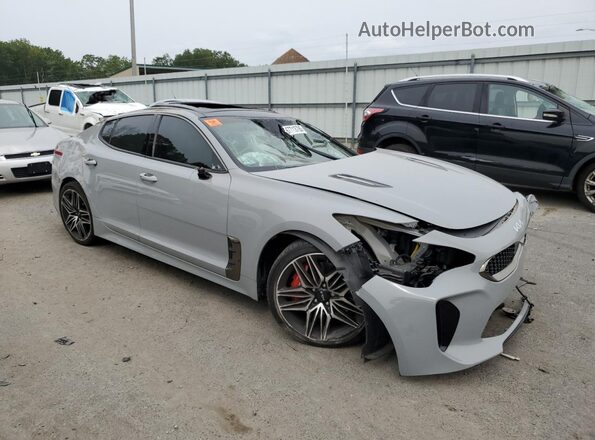 KNAE45LC0N6114952 2022 KIA STINGER Gray წინა მარჯვენა