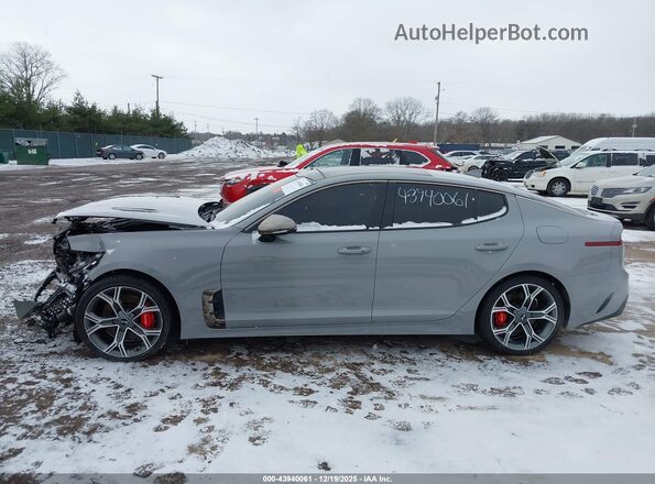 KNAE45LC2L6074077 2020 KIA STINGER Gray Widok wnętrza 360 stopni