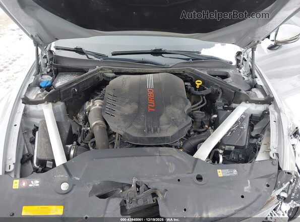 KNAE45LC2L6074077 2020 KIA STINGER Gray Widok z tyłu