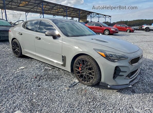 KNAE45LC2N6106304 2022 KIA STINGER Gray Front right