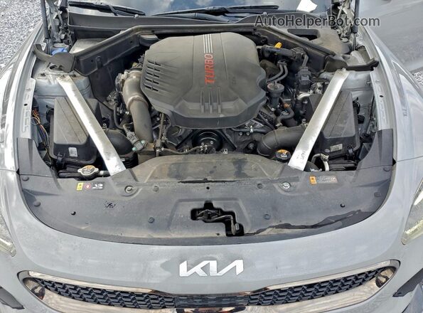 KNAE45LC2N6106304 2022 KIA STINGER Gray Rear interior view