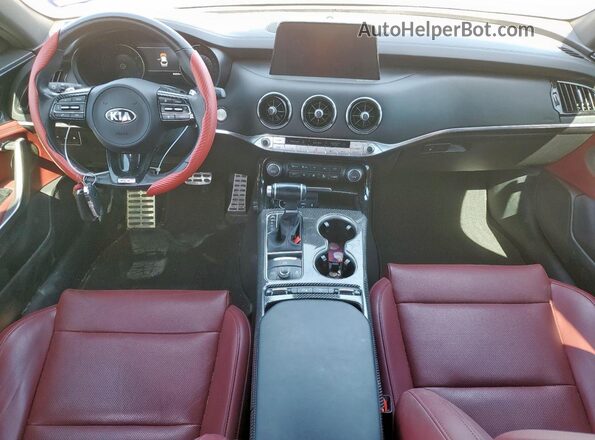 KNAE45LC4M6089925 2021 KIA STINGER Black Dashboard view