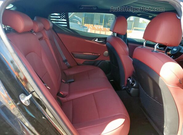 KNAE45LC4M6089925 2021 KIA STINGER Black Rear seats view
