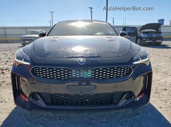 KNAE45LC4M6089925 2021 KIA STINGER Black Front view