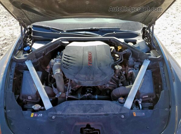 KNAE45LC4M6089925 2021 KIA STINGER Black Rear interior view