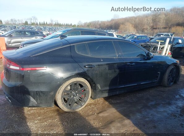KNAE45LCXN6103635 2022 KIA STINGER Black Widok wnętrza z tyłu