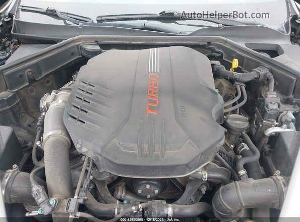 KNAE55LC9L6078267 2020 KIA STINGER Black Вид ззаду