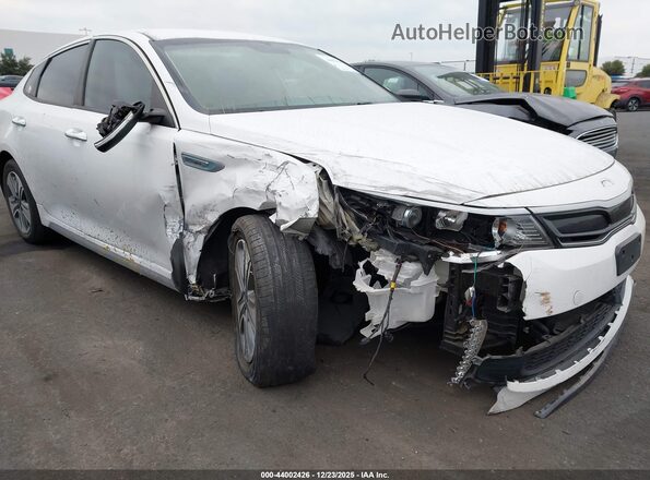 KNAGU4LE5J5022658 2018 KIA OPTIMA HYBRID White Widok z przodu