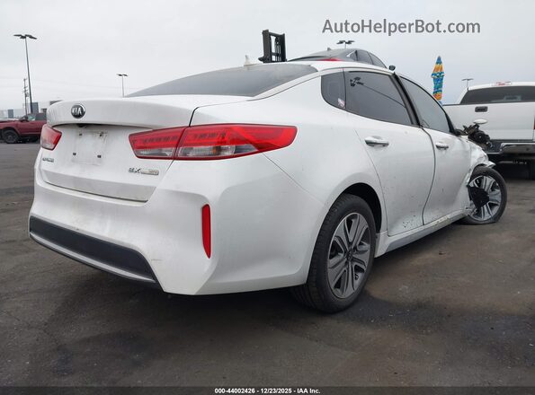 KNAGU4LE5J5022658 2018 KIA OPTIMA HYBRID White Tył prawy