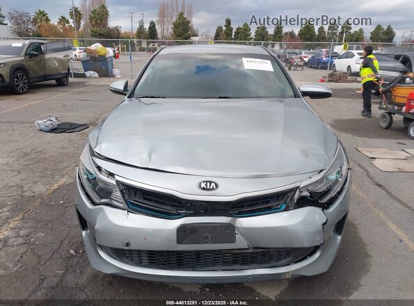 KNAGV4LD1J5025089 2018 KIA OPTIMA PLUG-IN HYBRID Gray ხელსაწყოთა პანელის ხედი