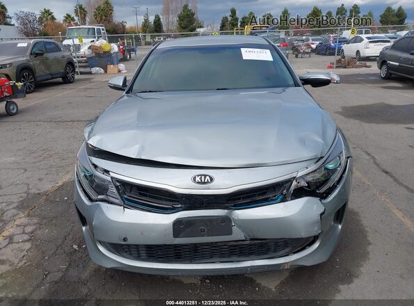 KNAGV4LD1J5025089 2018 KIA OPTIMA PLUG-IN HYBRID Gray წინა ხედი