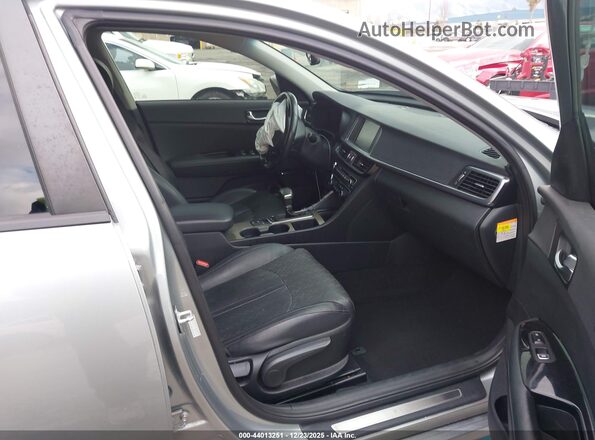 KNAGV4LD1J5025089 2018 KIA OPTIMA PLUG-IN HYBRID Gray წინა სალონის ხედი