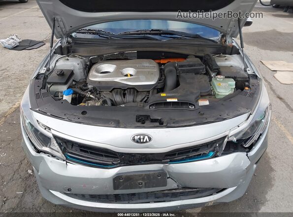 KNAGV4LD1J5025089 2018 KIA OPTIMA PLUG-IN HYBRID Gray უკანა ხედი