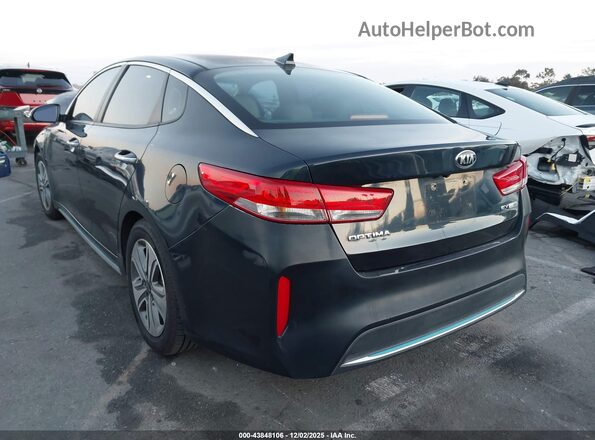 KNAGV4LD5J5022650 2018 KIA OPTIMA PLUG-IN HYBRID Dark Blue Rear left