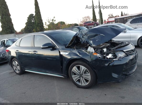 KNAGV4LD5J5022650 2018 KIA OPTIMA PLUG-IN HYBRID Dark Blue Rear interior view
