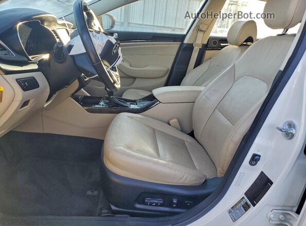 KNALN4D70G5221122 2016 KIA CADENZA White Widok wnętrza z przodu