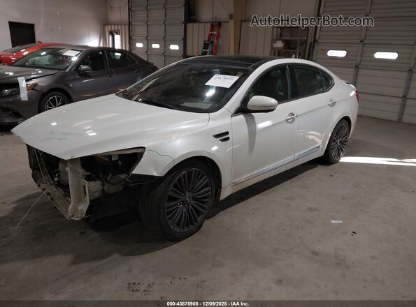 KNALN4D74G5206980 2016 KIA CADENZA White Vista tres cuartos delantera izquierda