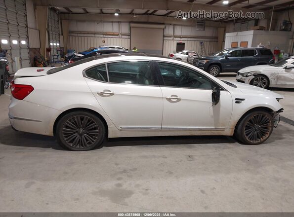 KNALN4D74G5206980 2016 KIA CADENZA White Vista interior trasera