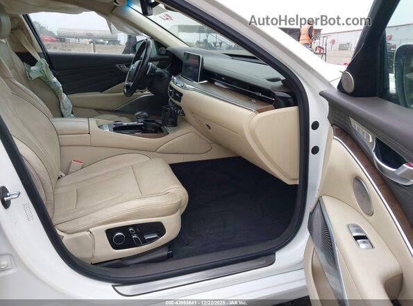KNAS34J69K6014518 2019 KIA K900 White Widok wnętrza z przodu