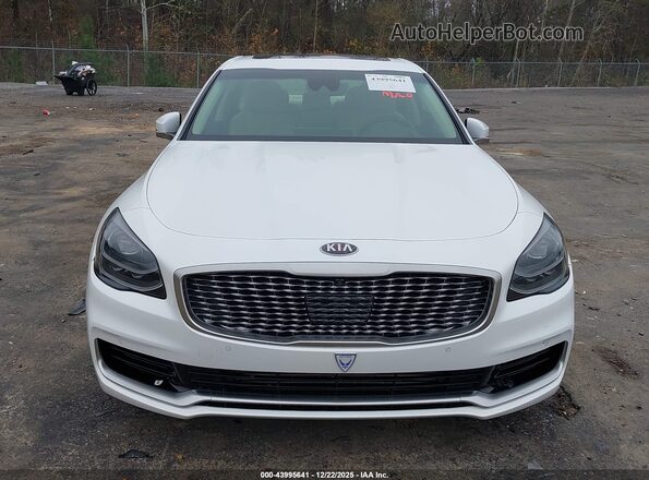KNAS34J69K6014518 2019 KIA K900 White Widok zestawu wskaźników