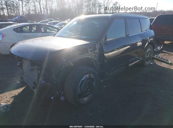 KNDADFS54R6027975 2024 KIA EV9 Black Առջևի ձախ երեք քառորդ տեսարան