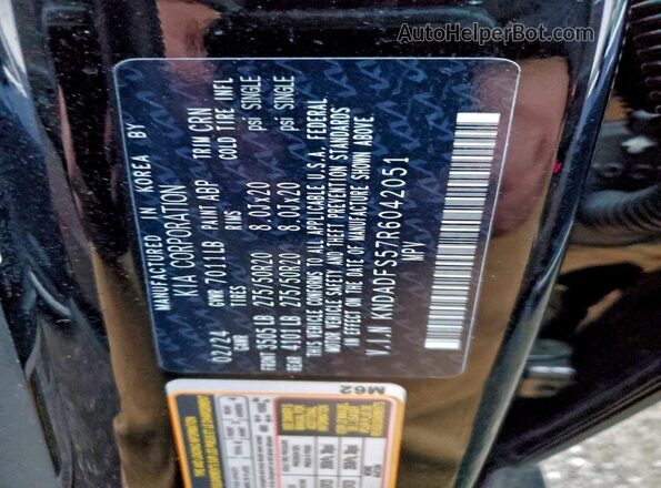 KNDADFS57R6042051 2024 KIA EV9 Черный Вид наклейки с VIN-кодом