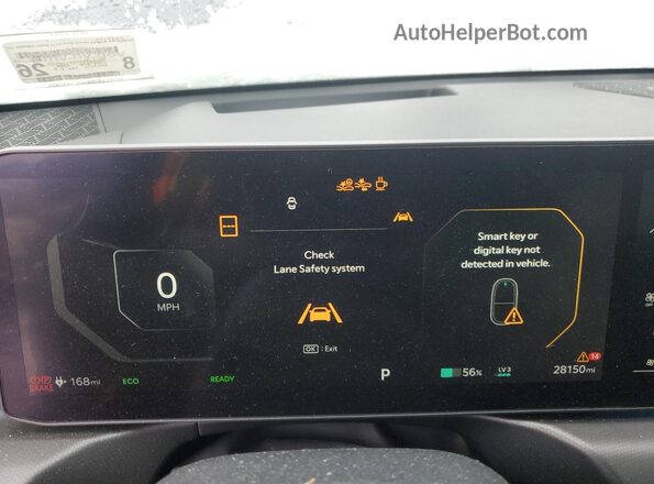 KNDAEFS50R6020163 2024 KIA EV9 Gray Instrument cluster view