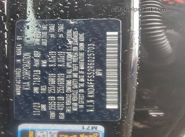 KNDAFFS52R6025703 2024 KIA EV9 Black 