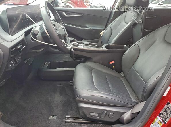 KNDC34LA3N5081330 2022 KIA EV6 Red Vista interior delantera