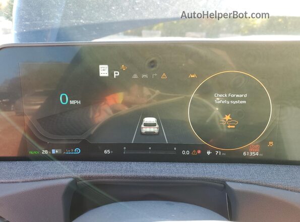 KNDC3DLC0N5087667 2022 KIA EV6 Gray Instrument cluster view