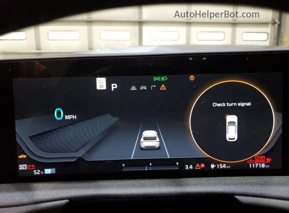 KNDC3DLC4R5220954 2024 KIA EV6 Gray Vista del cuadro de instrumentos