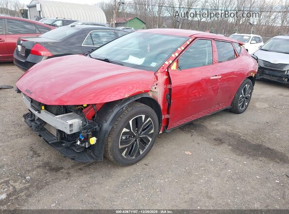 KNDC3DLC5N5037038 2022 KIA EV6 Red წინა მარცხენა ხედი სამი მეოთხედიდან